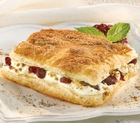 Cranberry Ginger Eggnog Torte