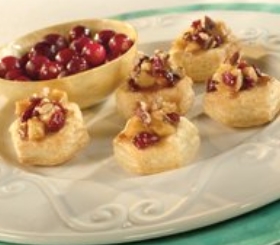 Mini Caramelized Apple & Cranberry Gratin Cups