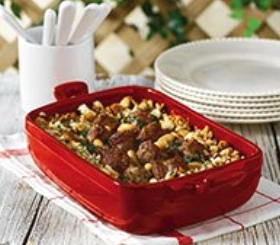 Sausage, Beef & Bean Casserole