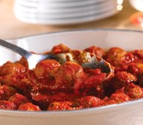 Mini Turkey Meatballs Marinara