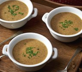 Madeira Mushroom and Leek Soup