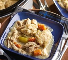 Slow Cooker Chicken & Herb Dumplings