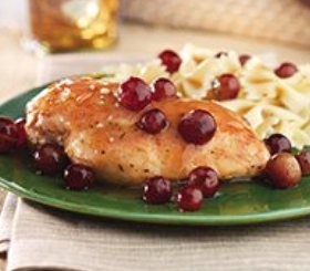 Pan-Seared Chicken with Red Grapes