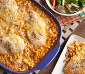 Southwestern Chicken & Rice Casserole