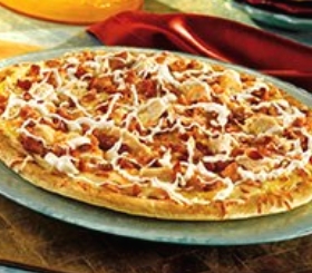 Chicken Ranch Pizza with Bacon