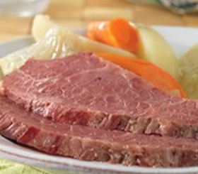 Slow Cooked Corned Beef & Cabbage