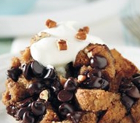 Slow-Cooked Chocolate Cappuccino Bread Pudding