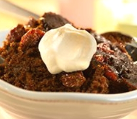 Slow Cooker Gingerbread with Dried Cherries