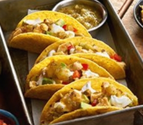 Salsa Verde Chicken Tacos