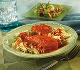 Saucy Chicken, Vegetables & Pasta